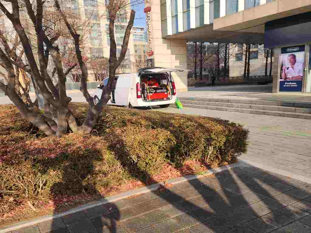 수원 상가 건물 고압세척 출동